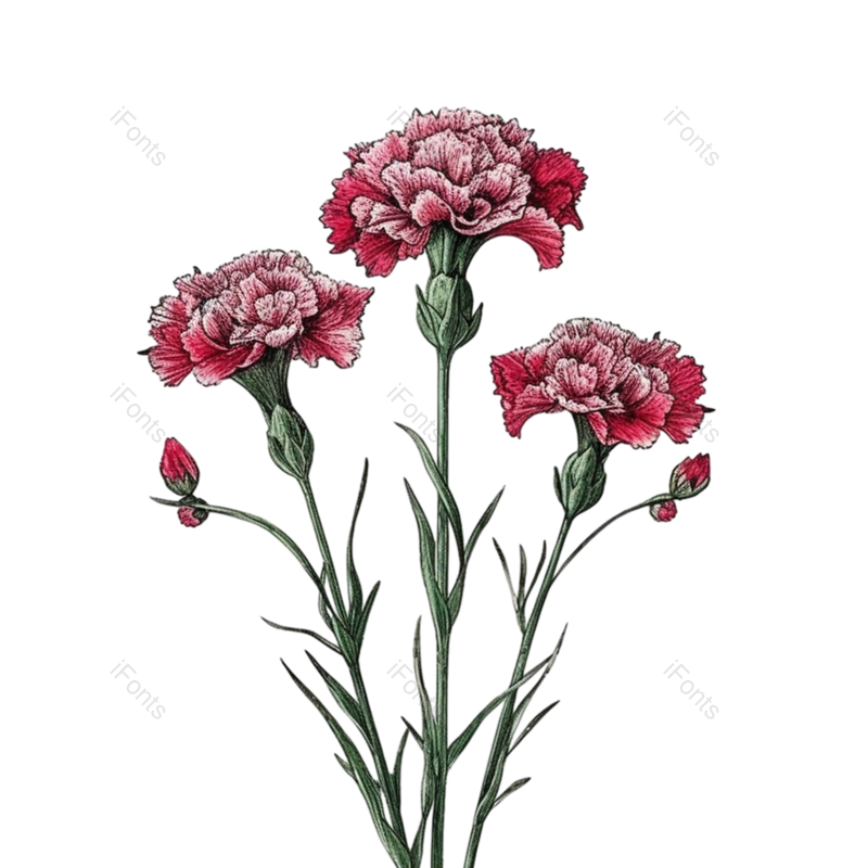 叶子图片,花卉元素,花朵插画PNG,母亲节素材免抠素材
